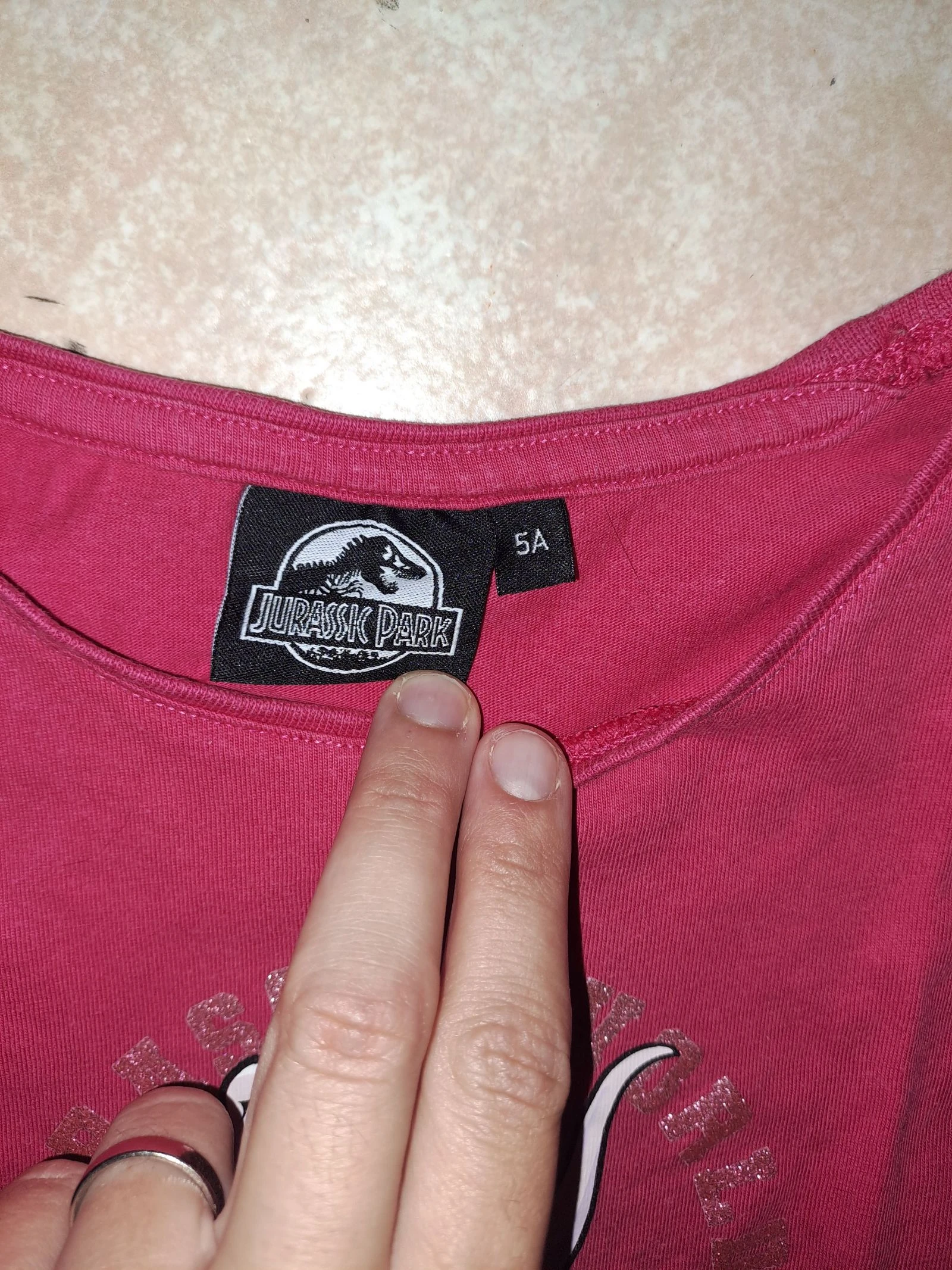 T shirt rosa 5 anos Jurassic World – photo 2